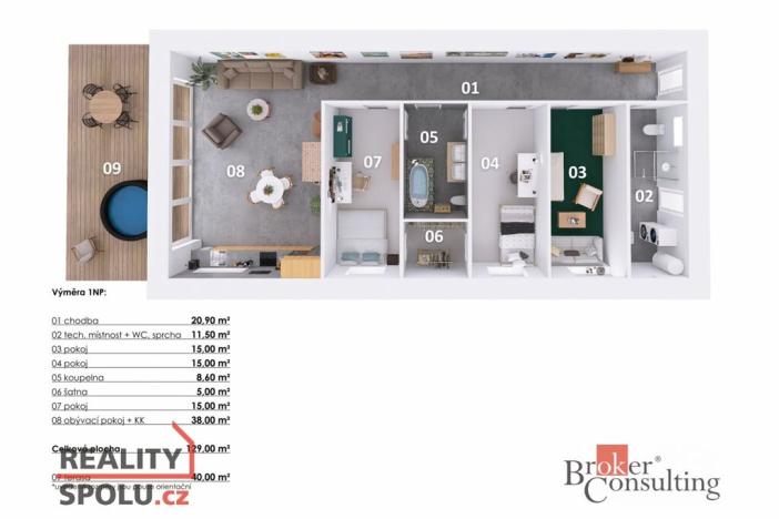 Prodej kanceláře, Liberec - Liberec X-Františkov, Švermova, 129 m2