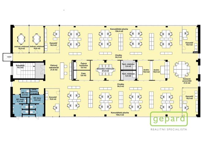 Pronájem kanceláře, Praha - Motol, Plzeňská, 213 m2