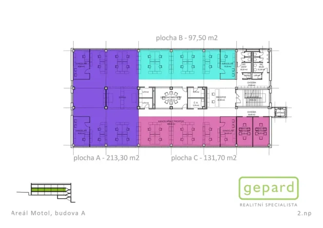 Pronájem kanceláře, Praha - Motol, Plzeňská, 132 m2