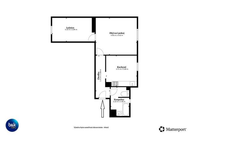Prodej bytu 2+1, Králův Dvůr - Počaply, Plzeňská, 62 m2