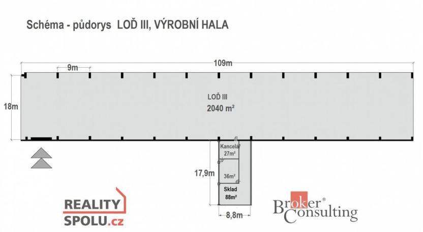 Pronájem výrobních prostor, Přerov - Přerov I-Město, Kojetínská, 2197 m2