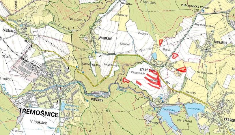 Prodej pole, Třemošnice, 41424 m2