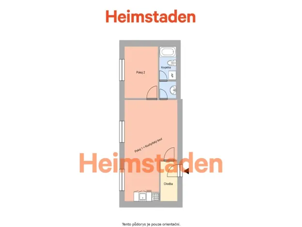 Pronájem bytu 2+kk, Ostrava - Poruba, náměstí Vítězslava Nováka, 40 m2