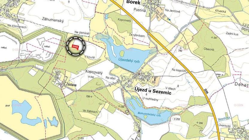 Prodej louky, Újezd u Sezemic, 17371 m2