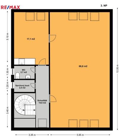 Pronájem kanceláře, Paskov, Místecká, 200 m2