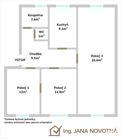 Prodej bytu 3+1, Nová Paka, Lomnická, 76 m2