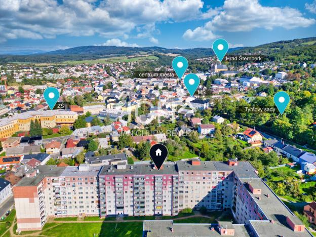 Prodej bytu 2+1, Šternberk, Jiráskova, 43 m2