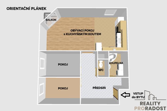 Prodej bytu 3+kk, Olomouc, Schweitzerova, 74 m2