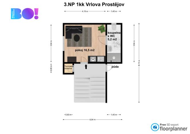 Prodej bytu 4+1, Prostějov, Vrlova, 111 m2