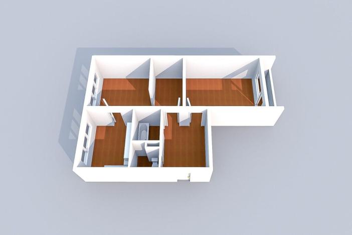 Pronájem bytu 3+1, Chomutov, Školní pěšina, 62 m2