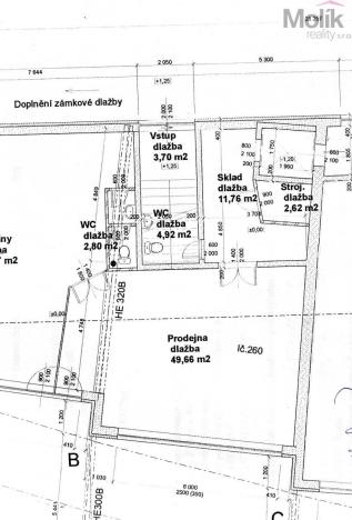 Pronájem obchodního prostoru, Most, Moskevská, 41 m2