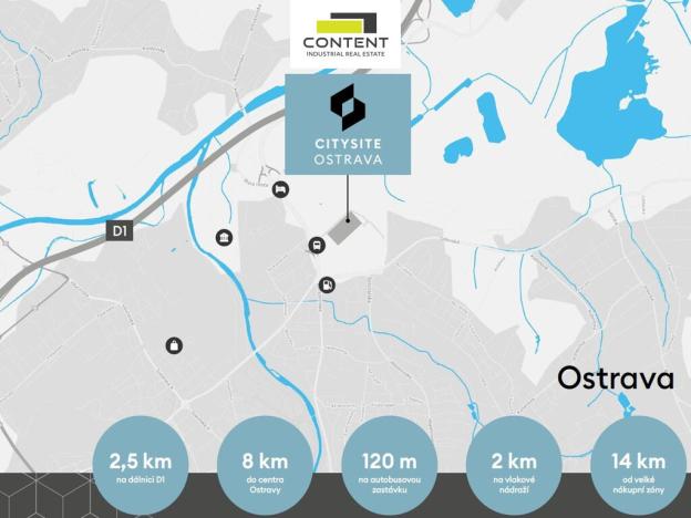 Pronájem skladu, Ostrava - Hrušov, Žižkova, 1000 m2
