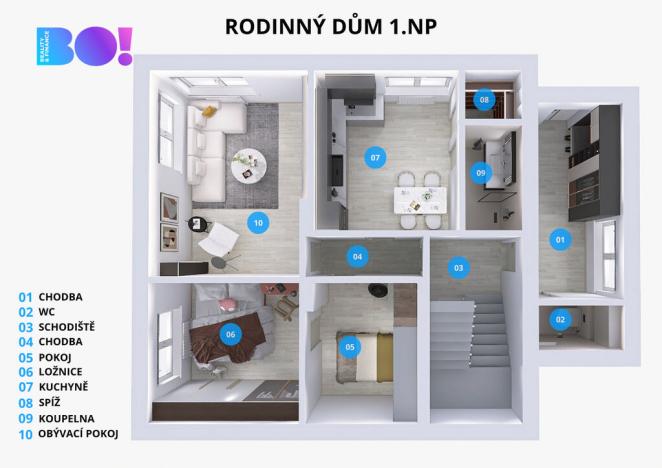 Prodej rodinného domu, Bystřice, 160 m2