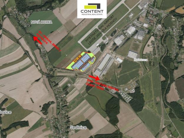 Pronájem výrobních prostor, Mošnov, 10217 m2