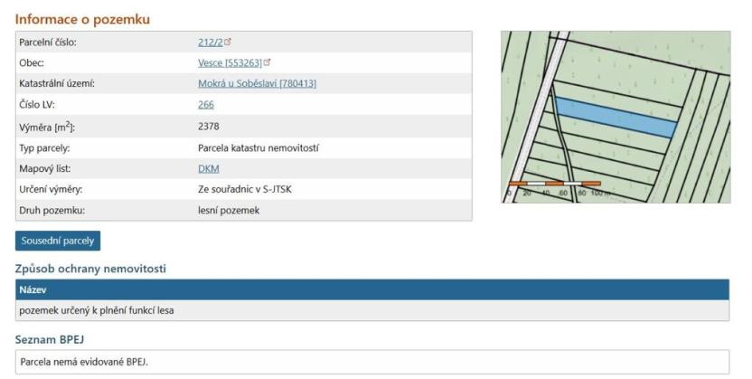 Prodej lesa, Vesce - Mokrá, 24818 m2