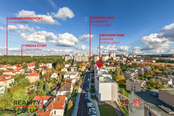 Prodej bytu 2+1, Praha - Modřany, K otočce, 53 m2