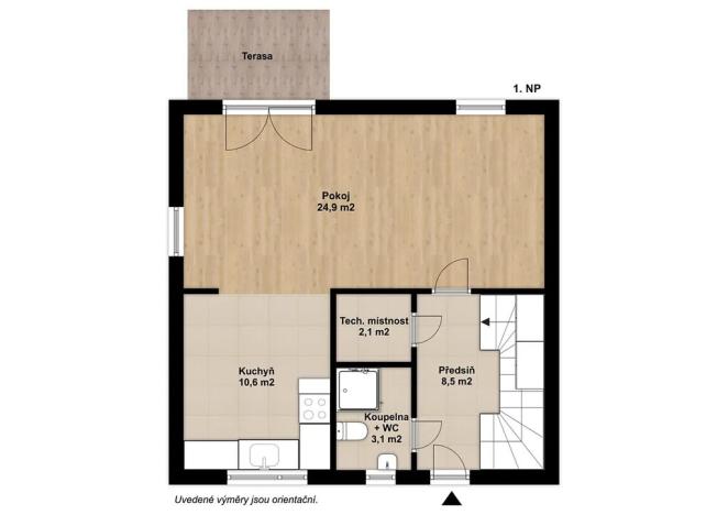 Pronájem rodinného domu, Nehvizdy, Podolí, 95 m2