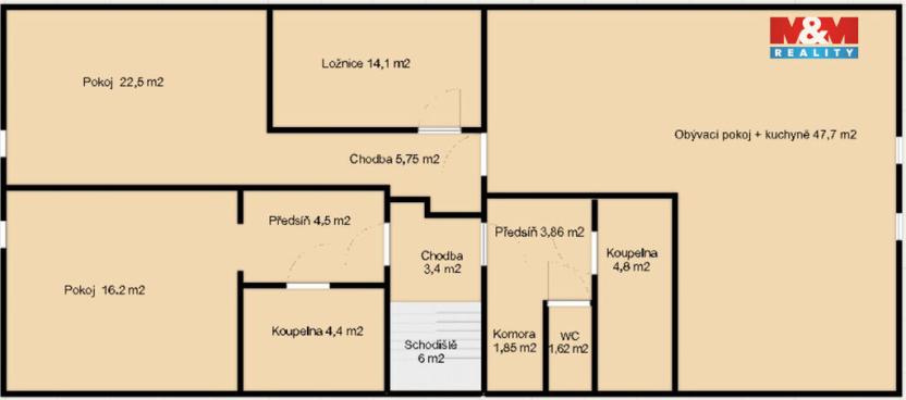 Prodej rodinného domu, Želízy, 640 m2