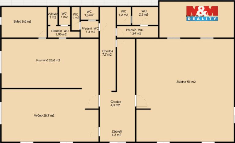 Prodej ubytování, Želízy, 640 m2