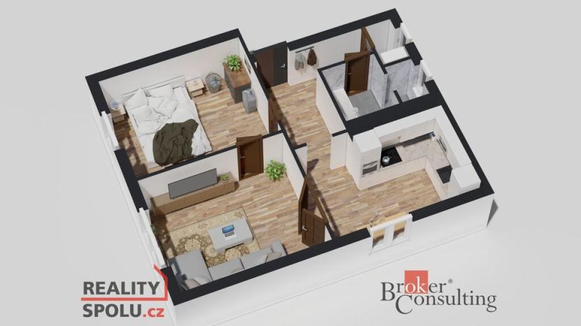 Prodej bytu 2+1, Ostrava, 52 m2