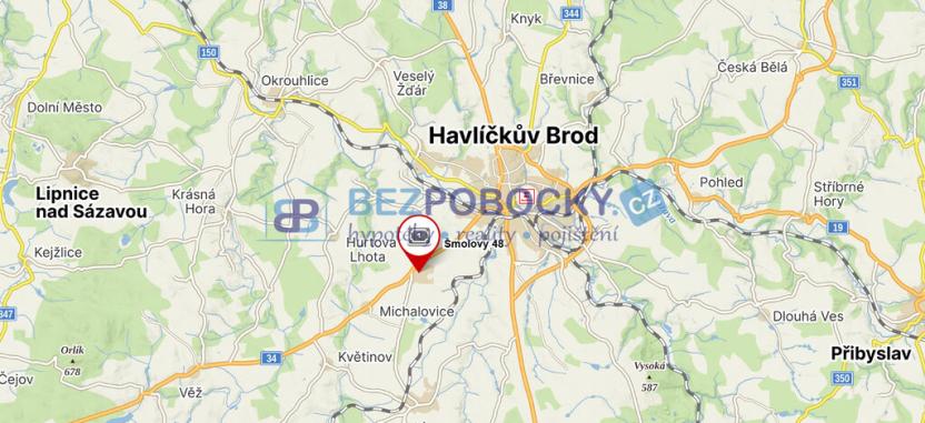 Prodej bytu 3+1, Havlíčkův Brod - Šmolovy, 67 m2