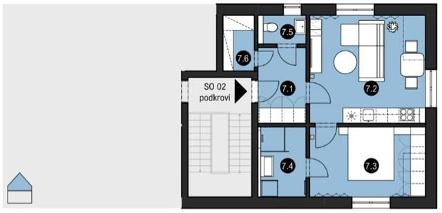 Prodej apartmánu, Orlické Záhoří, 46 m2