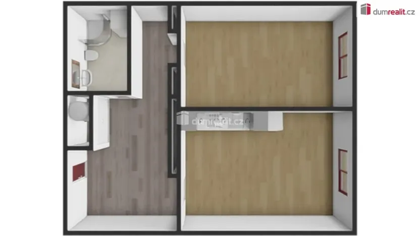 Pronájem bytu 2+kk, Praha - Nusle, Oldřichova, 60 m2