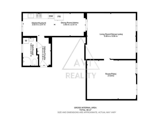 Prodej bytu 3+1, Praha - Karlín, Křižíkova, 78 m2