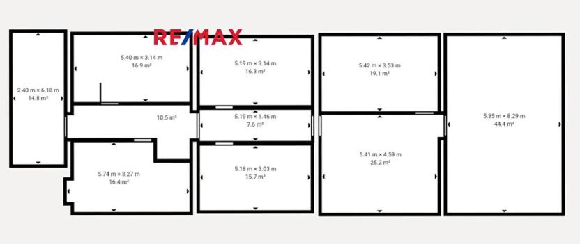 Pronájem kanceláře, Pardubice, Bohdanečská, 186 m2