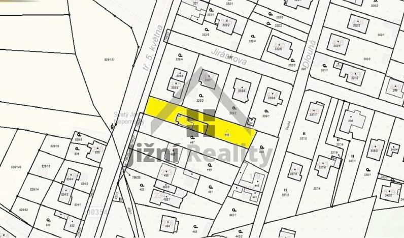 Prodej pozemku pro bydlení, Včelná, tř. 5. května, 981 m2