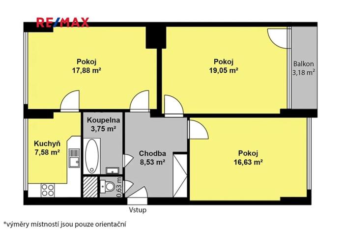 Prodej bytu 3+1, Kolín, Dělnická, 72 m2