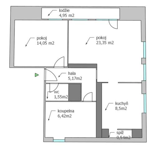 Prodej bytu 2+1, Praha - Vokovice, Na dlouhém lánu, 65 m2