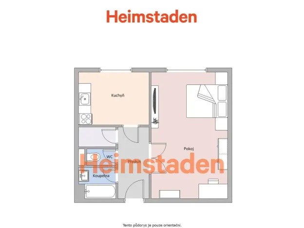 Pronájem bytu 1+1, Havířov - Město, Mickiewiczova, 37 m2