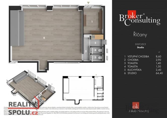 Pronájem komerční nemovitosti, Říčany, 81 m2