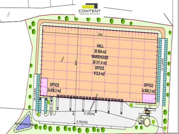 Pronájem skladu, Jindřichův Hradec - Jindřichův Hradec III, Jiráskovo předměstí, 20311 m2