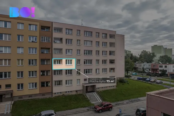 Prodej bytu 3+1, Ostrava, Bedrnova, 70 m2