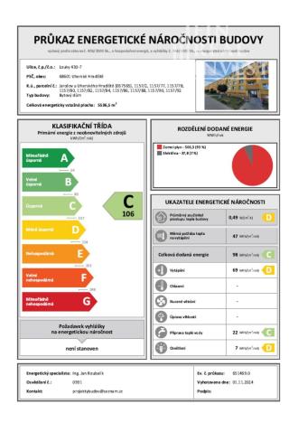 Prodej bytu 3+1, Uherské Hradiště - Jarošov, 73 m2