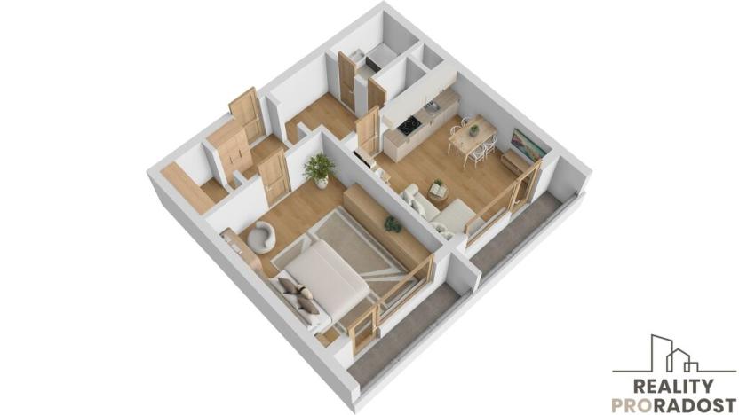 Prodej bytu 2+kk, Ostrava - Výškovice, Lumírova, 50 m2