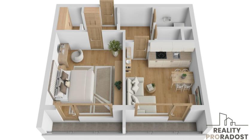 Prodej bytu 2+kk, Ostrava - Výškovice, Lumírova, 50 m2