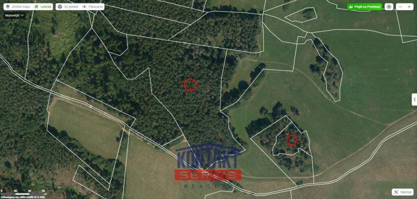 Prodej lesa, Jickovice, 32955 m2