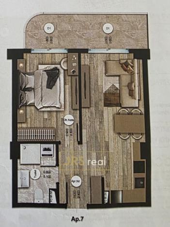 Prodej bytu 1+1, Durrës, Albánie, 58 m2