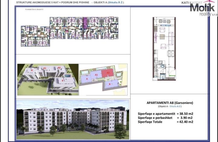 Prodej bytu 1+kk, Golem, 43 m2
