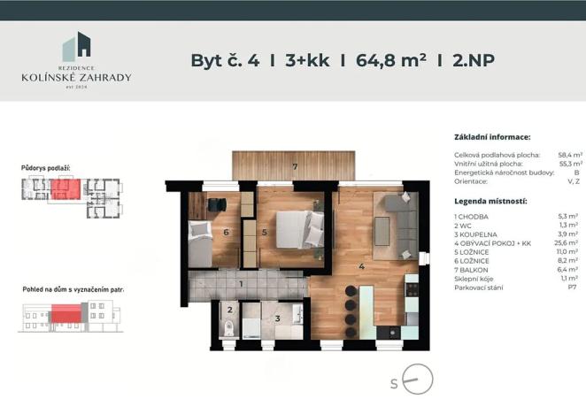 Prodej bytu 3+kk, Kolín, Třídvorská, 65 m2