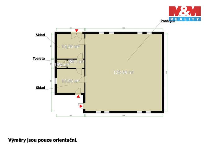 Pronájem obchodního prostoru, Bor, náměstí Republiky, 156 m2