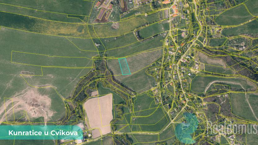 Prodej podílu 3/8 louky, Kunratice u Cvikova, 4157 m2