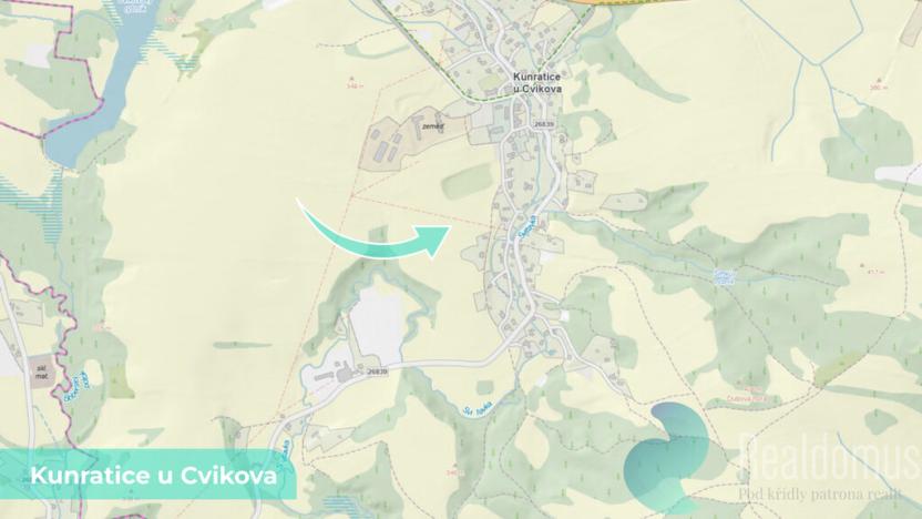 Prodej podílu 3/8 louky, Kunratice u Cvikova, 4157 m2