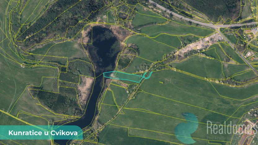 Prodej podílu 3/8 louky, Kunratice u Cvikova, 4157 m2