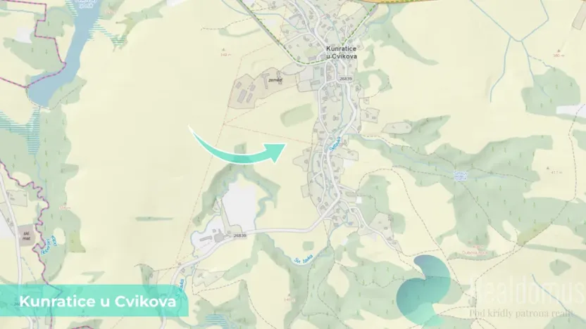 Prodej podílu 3/8 louky, Kunratice u Cvikova, 4157 m2