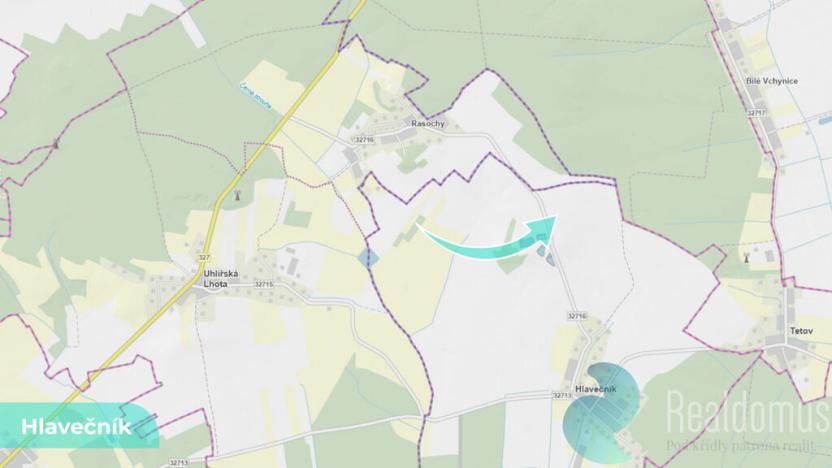 Prodej podílu 1/8 pole, Hlavečník, 3089 m2