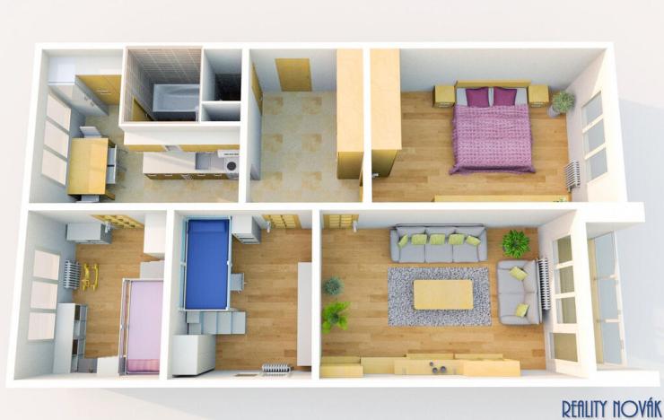 Prodej bytu 4+1, Praha - Kamýk, Špirkova, 84 m2